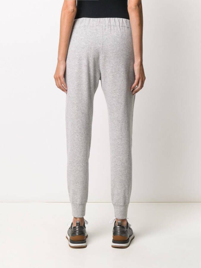 Brunello Cucinelli Joggingbroek met trekkoord Grijs