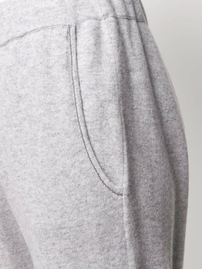 Brunello Cucinelli Joggingbroek met trekkoord Grijs