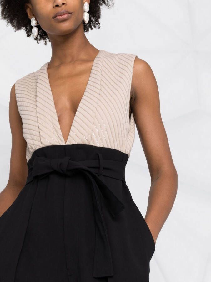 Brunello Cucinelli Jumpsuit met ceintuur Zwart