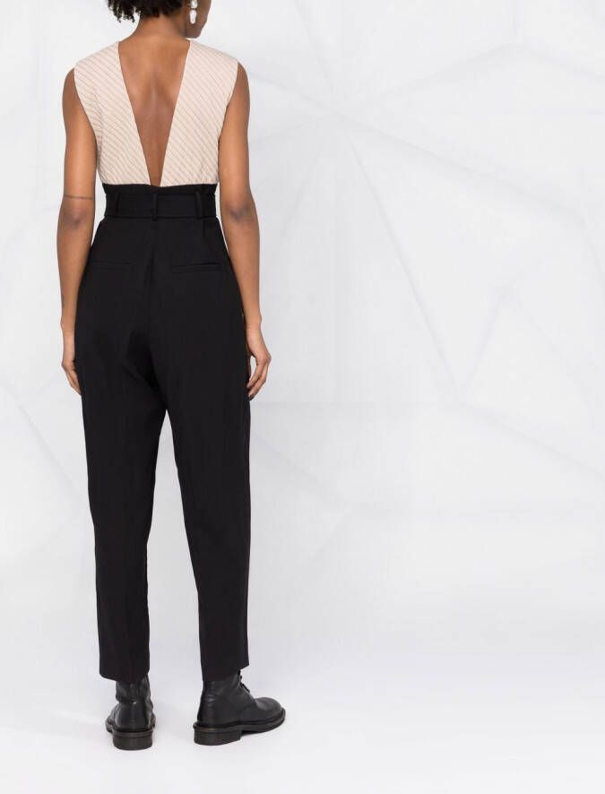 Brunello Cucinelli Jumpsuit met ceintuur Zwart