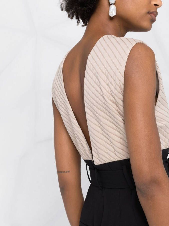 Brunello Cucinelli Jumpsuit met ceintuur Zwart