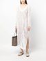 Brunello Cucinelli Jurk met V-hals Wit - Thumbnail 2