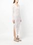 Brunello Cucinelli Jurk met V-hals Wit - Thumbnail 3
