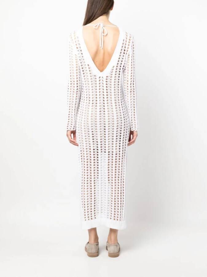 Brunello Cucinelli Jurk met V-hals Wit