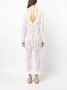 Brunello Cucinelli Jurk met V-hals Wit - Thumbnail 4
