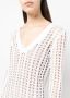 Brunello Cucinelli Jurk met V-hals Wit - Thumbnail 5