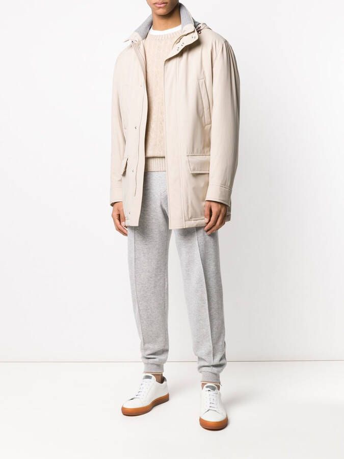 Brunello Cucinelli Kabelgebreide trui Beige