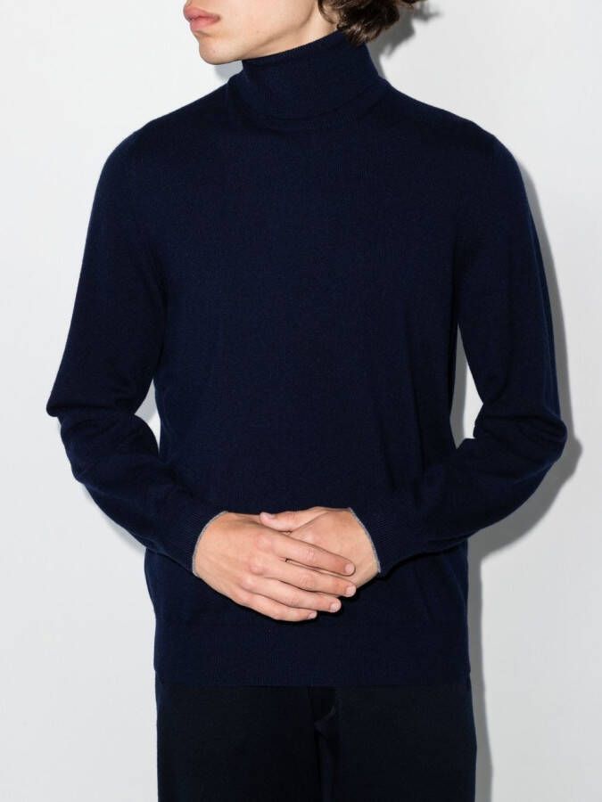 Brunello Cucinelli Kasjmier coltrui Blauw