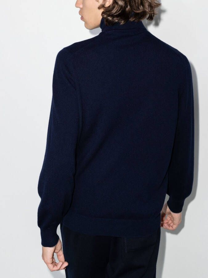 Brunello Cucinelli Kasjmier coltrui Blauw