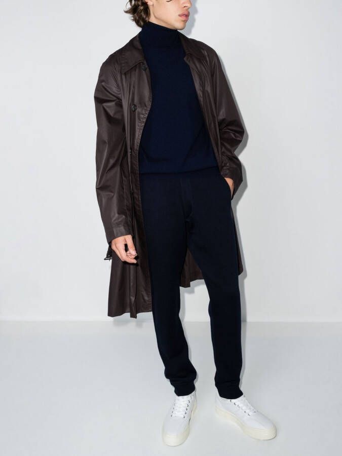 Brunello Cucinelli Kasjmier coltrui Blauw
