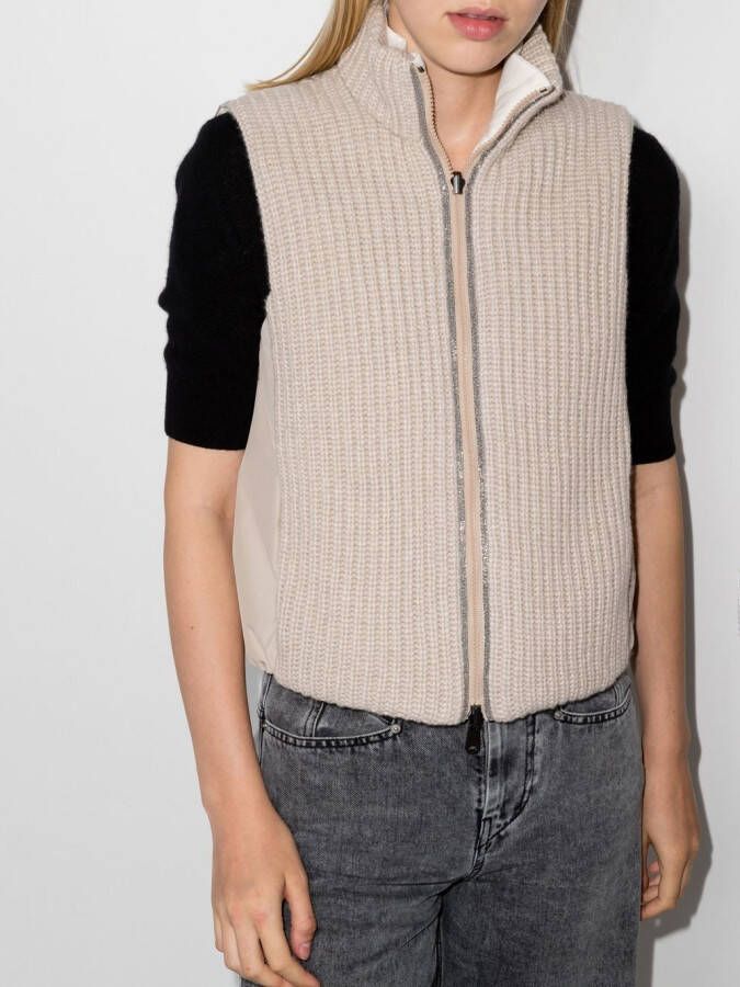 Brunello Cucinelli Kasjmier gilet Beige
