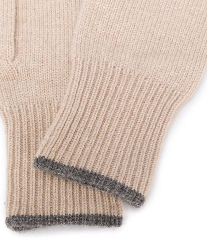 Brunello Cucinelli Kasjmier handschoenen Beige