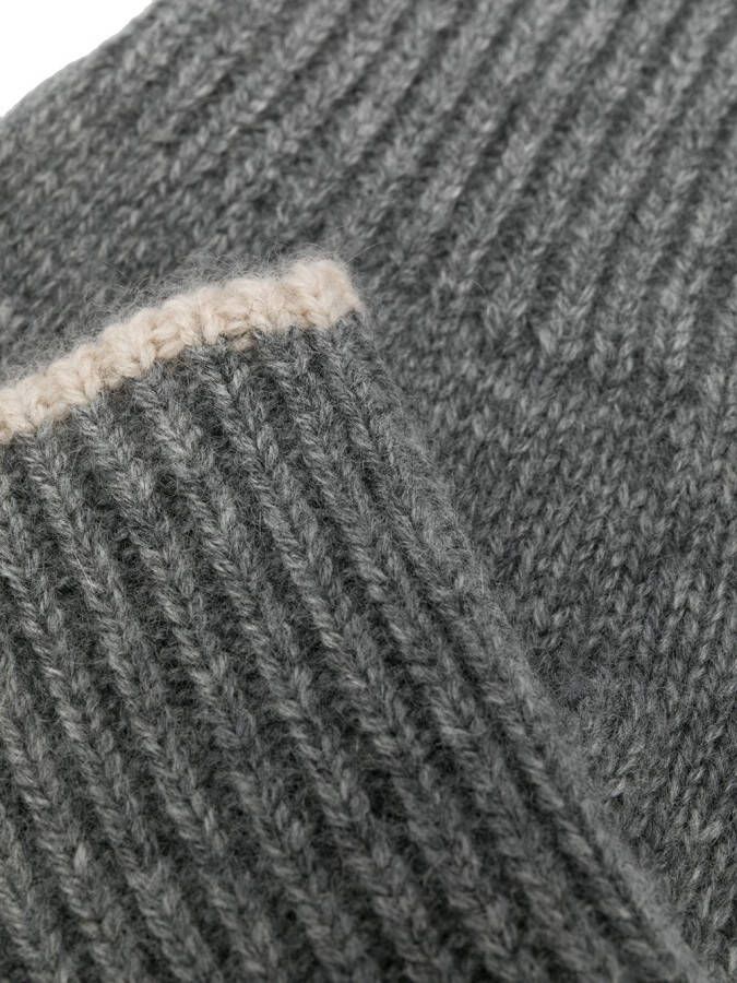 Brunello Cucinelli Kasjmier handschoenen Grijs
