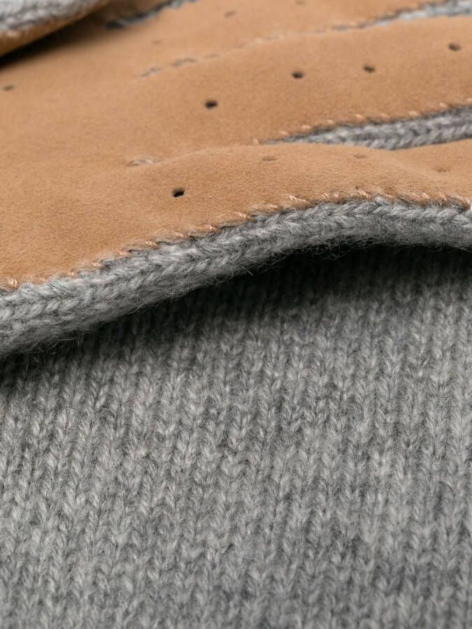 Brunello Cucinelli Kasjmier handschoenen Grijs