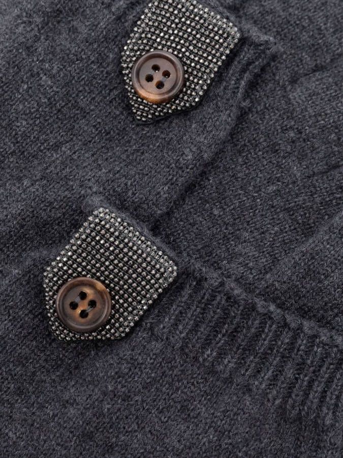Brunello Cucinelli Kasjmier handschoenen Grijs