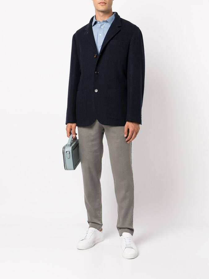 Brunello Cucinelli Kasjmier jas Blauw