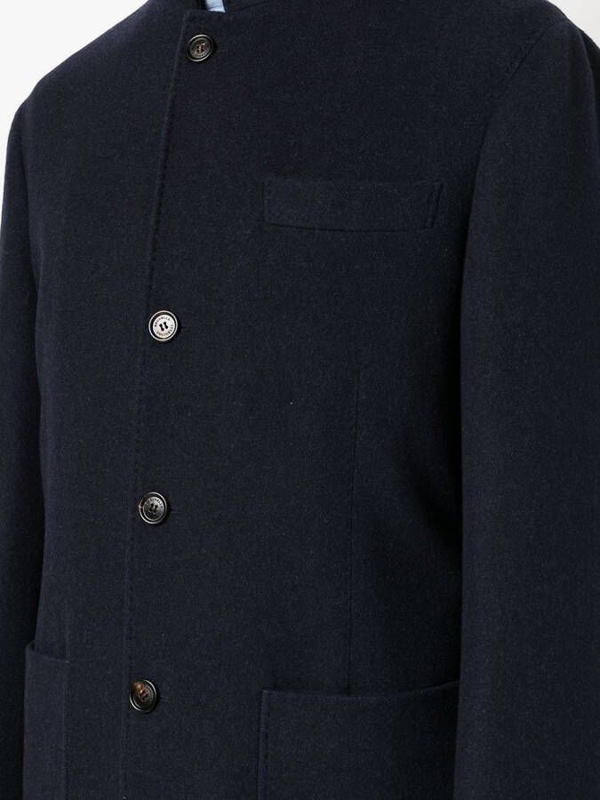 Brunello Cucinelli Kasjmier jas Blauw