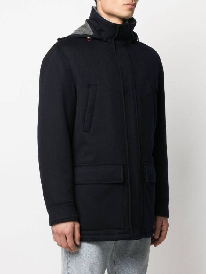Brunello Cucinelli Kasjmier mantel Blauw