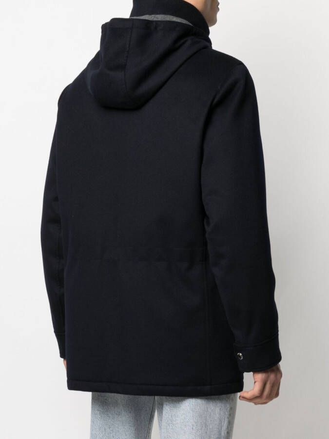 Brunello Cucinelli Kasjmier mantel Blauw