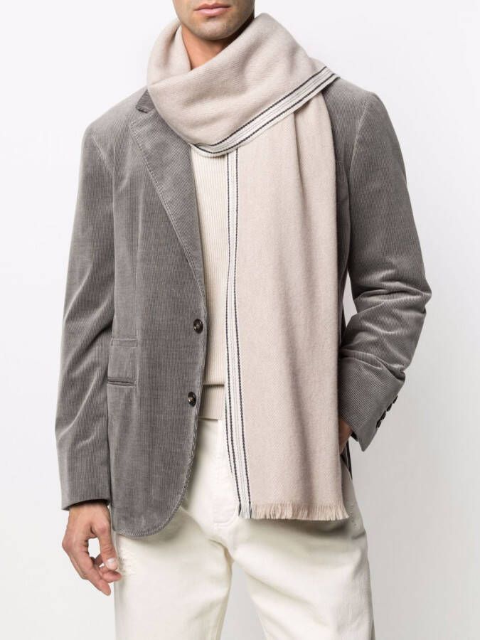 Brunello Cucinelli Kasjmier sjaal Beige