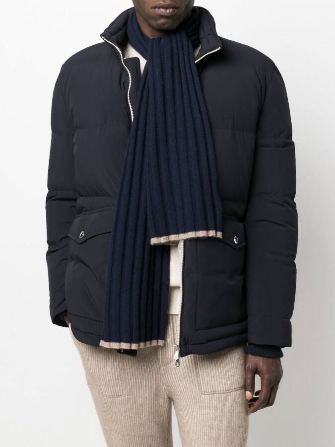 Brunello Cucinelli Kasjmier sjaal Blauw