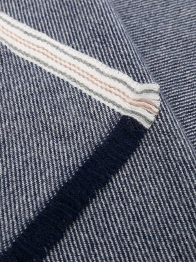 Brunello Cucinelli Kasjmier sjaal Blauw