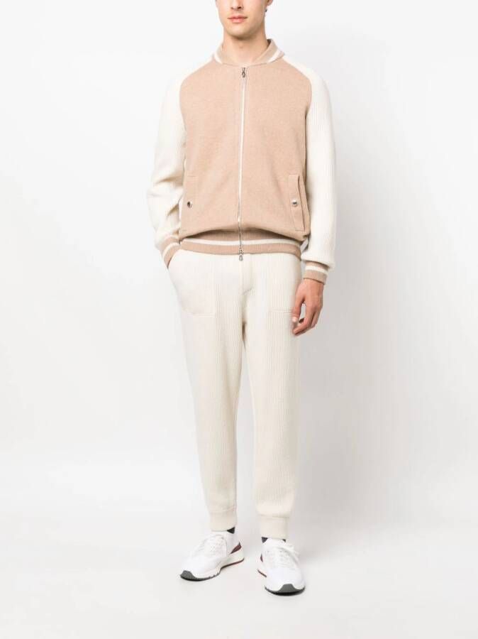 Brunello Cucinelli Kasjmier trainingsbroek Beige