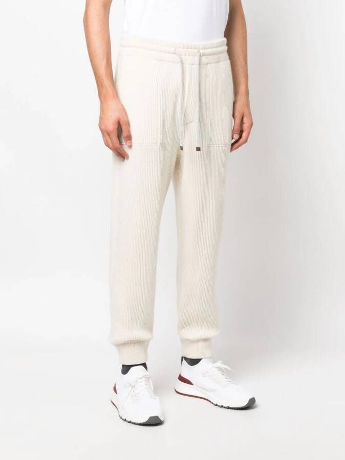 Brunello Cucinelli Kasjmier trainingsbroek Beige