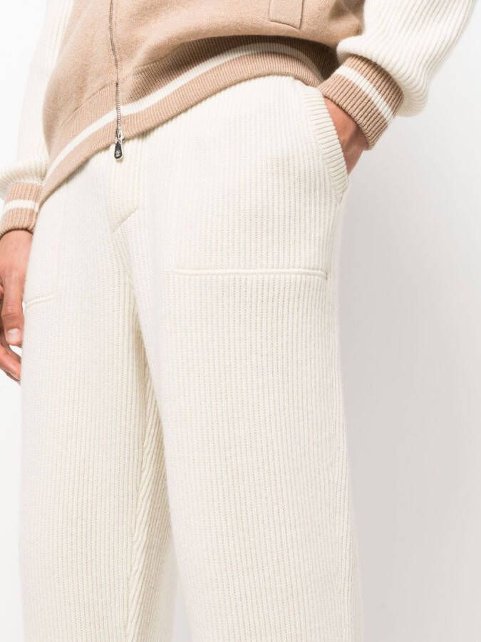 Brunello Cucinelli Kasjmier trainingsbroek Beige