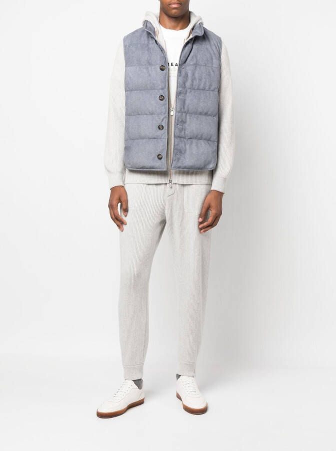 Brunello Cucinelli Kasjmier trainingsbroek Grijs