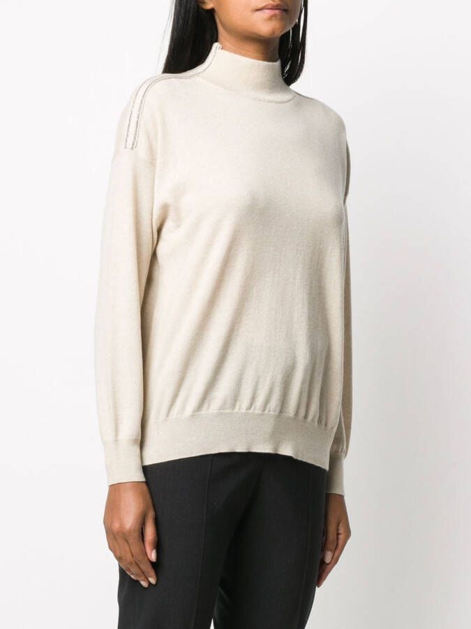 Brunello Cucinelli Kasjmier trui Beige
