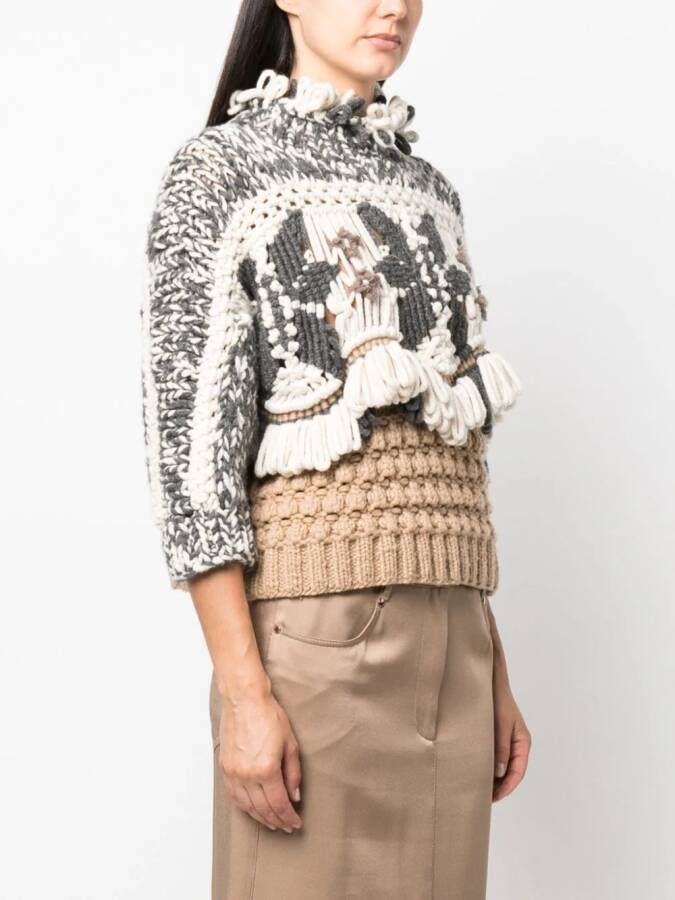 Brunello Cucinelli Kasjmier trui Beige