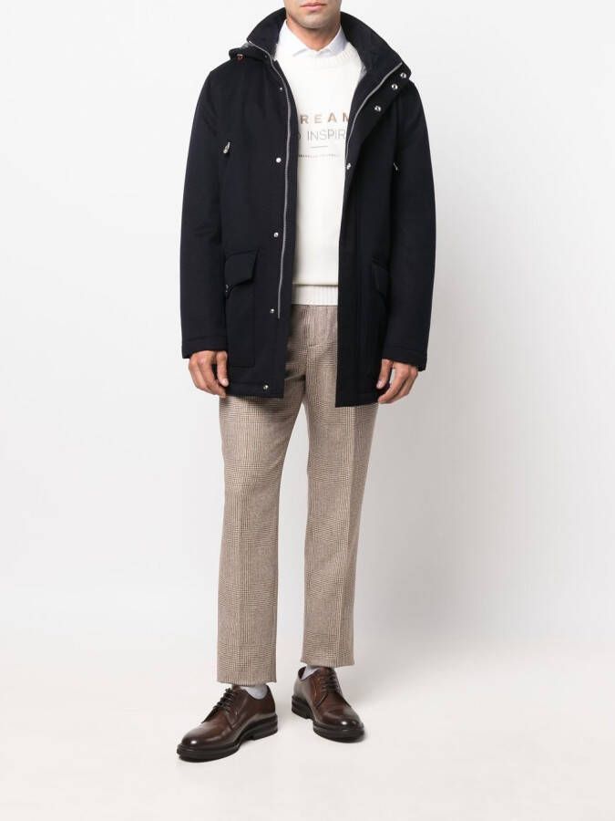 Brunello Cucinelli Kasjmier trui CHV08 PANAMA+GRIGIO CHIARO+GRIGIO+CAMEL