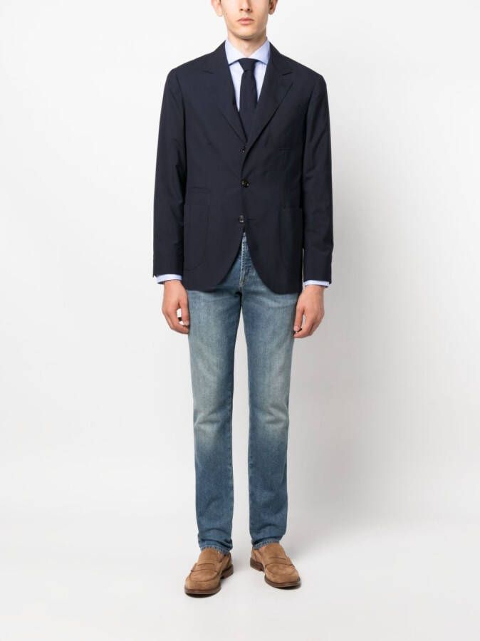 Brunello Cucinelli Katoenen overhemd Blauw