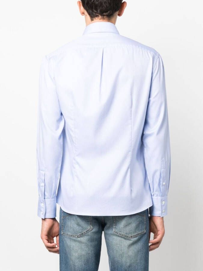 Brunello Cucinelli Katoenen overhemd Blauw