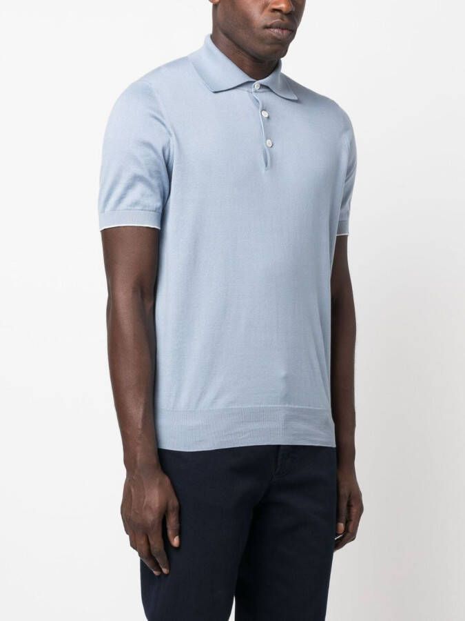 Brunello Cucinelli Katoenen poloshirt Blauw