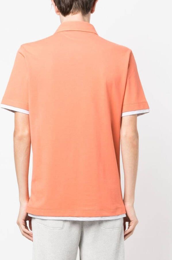 Brunello Cucinelli Katoenen poloshirt Oranje