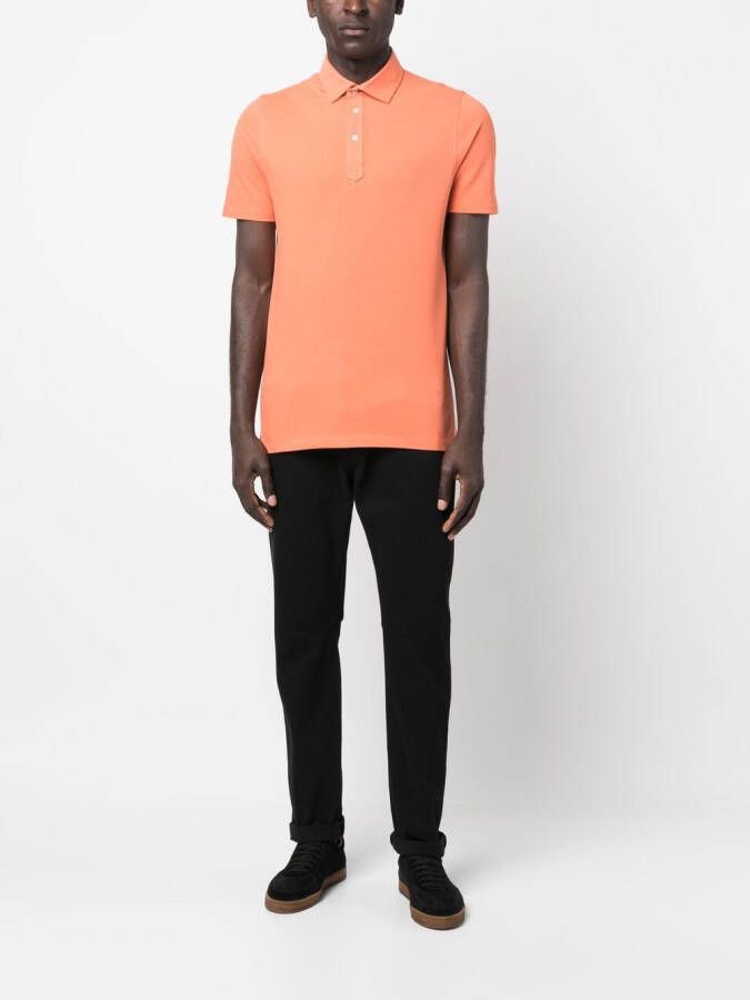 Brunello Cucinelli Katoenen poloshirt Oranje