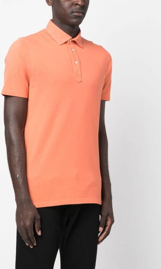 Brunello Cucinelli Katoenen poloshirt Oranje