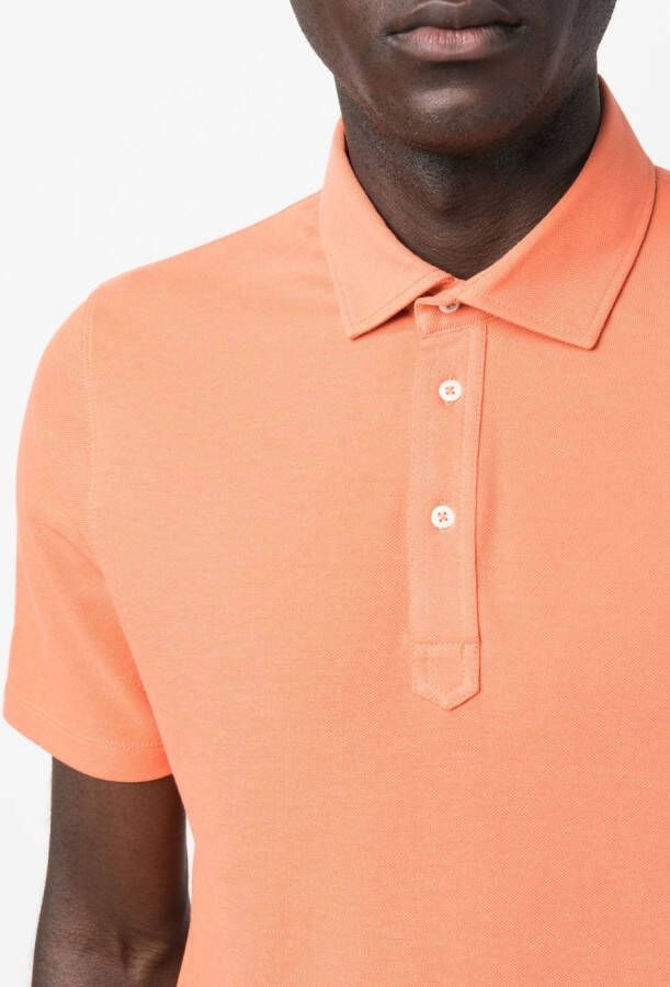 Brunello Cucinelli Katoenen poloshirt Oranje