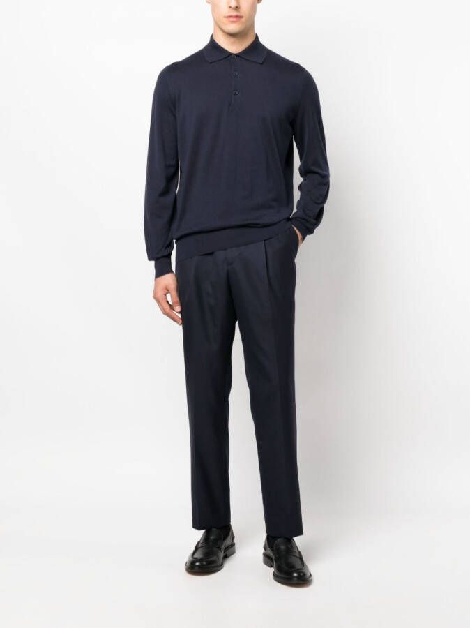 Brunello Cucinelli Katoenen polotrui Blauw