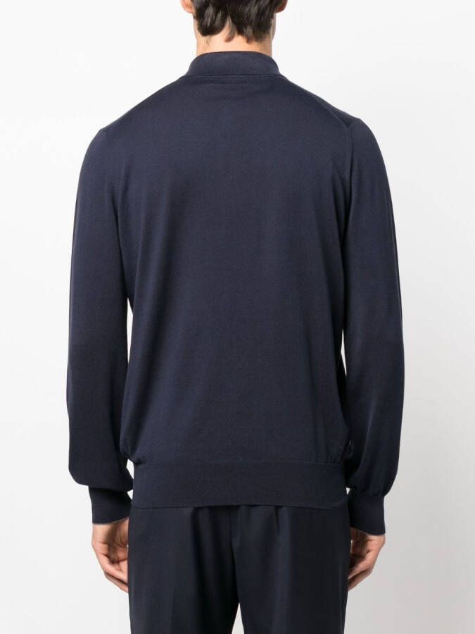 Brunello Cucinelli Katoenen polotrui Blauw