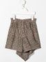 Brunello Cucinelli Kids Geruite skort Bruin - Thumbnail 2