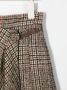 Brunello Cucinelli Kids Geruite skort Bruin - Thumbnail 3