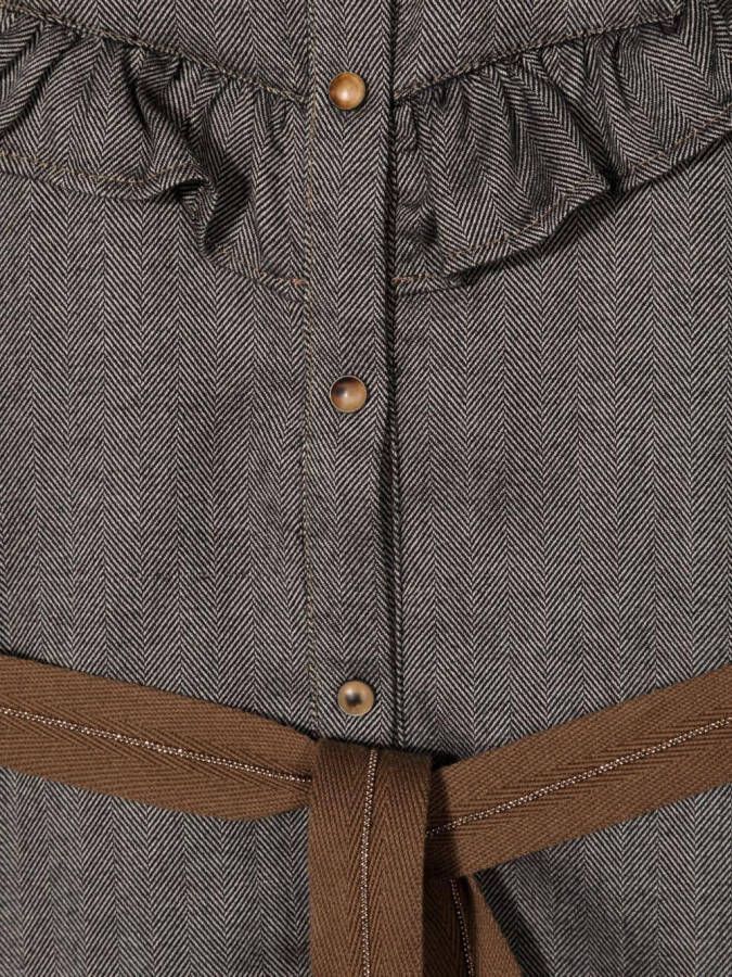 Brunello Cucinelli Kids Jurk met ruches Zwart