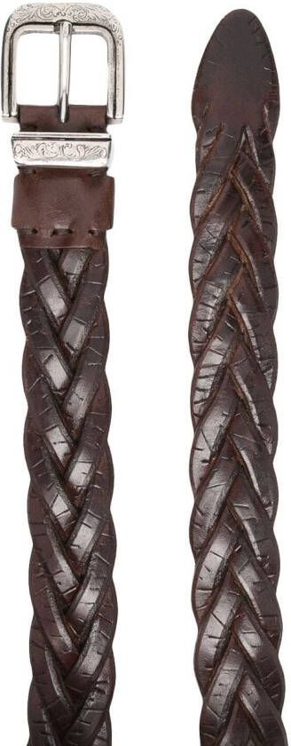 Brunello Cucinelli Kids Leren riem Bruin