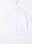 Brunello Cucinelli Kids Shirt met mesh vlakken Wit - Thumbnail 2