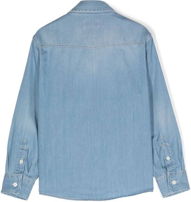 Brunello Cucinelli Kids Spijkershirt Blauw