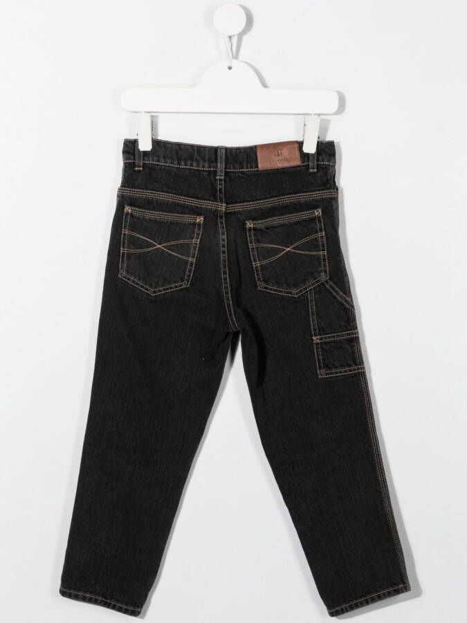 Brunello Cucinelli Kids Straight jeans Grijs