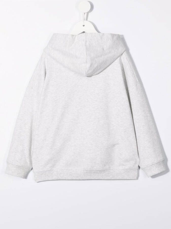 Brunello Cucinelli Kids Sweater met logoprint Grijs